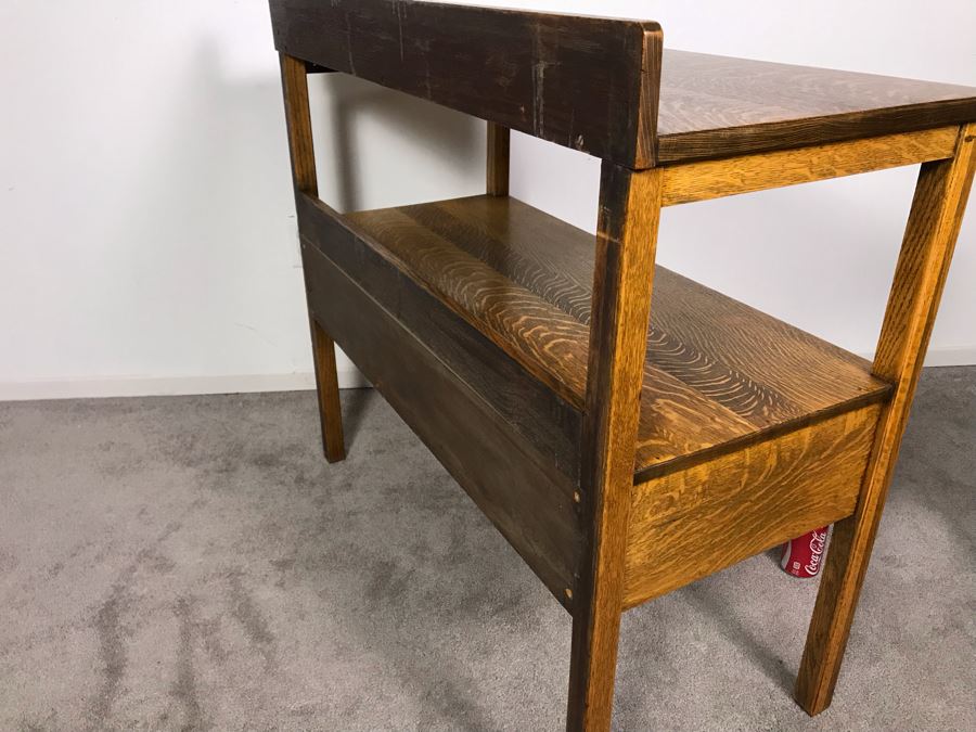 Stunning Arts & Crafts Mission Oak Tiger Oak Sideboard Buffet Table With Drawer [Photo 16]