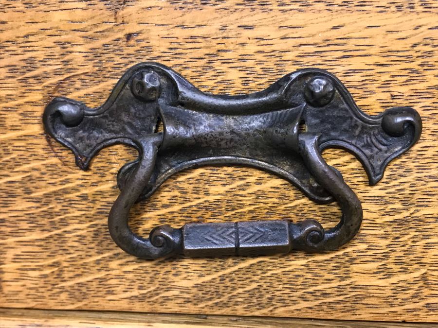 Stunning Arts & Crafts Mission Oak Tiger Oak Sideboard Buffet Table With Drawer [Photo 7]