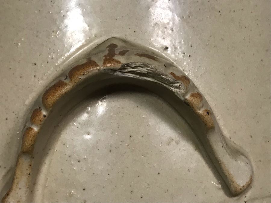 Rare Antique Cheavin's Saludor Safe Water Filter British Made Ceramic Stoneware Water Purifier (Underneath Lid Has Chip / Slight Chip In Handle) 19.5H X 9W [Photo 17]