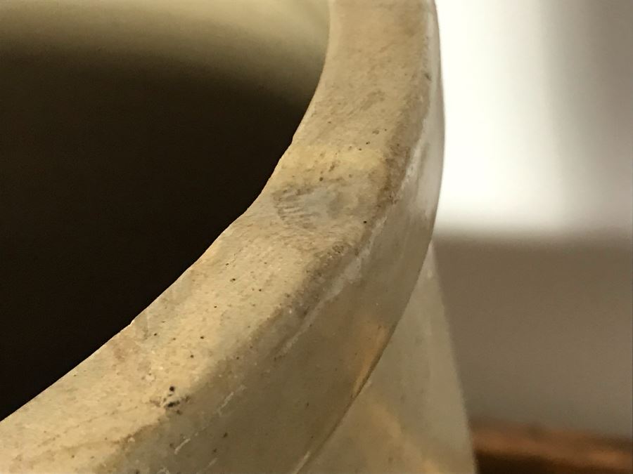 Rare Antique Cheavin's Saludor Safe Water Filter British Made Ceramic Stoneware Water Purifier (Underneath Lid Has Chip / Slight Chip In Handle) 19.5H X 9W [Photo 12]