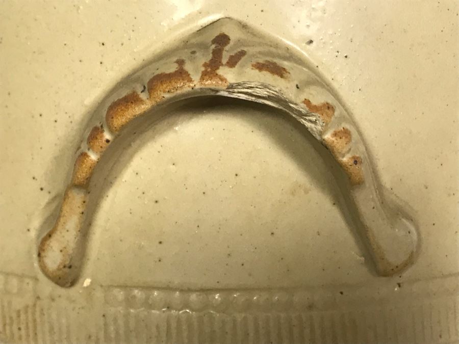 Rare Antique Cheavin's Saludor Safe Water Filter British Made Ceramic Stoneware Water Purifier (Underneath Lid Has Chip / Slight Chip In Handle) 19.5H X 9W [Photo 16]