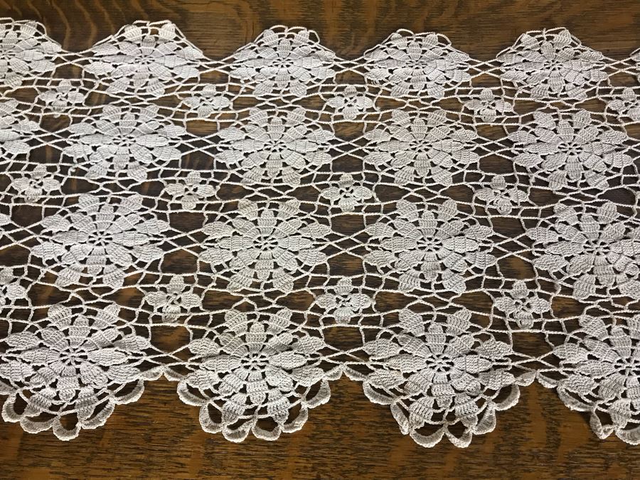 Vintage Crochet Runner 57 X 12 [Photo 2]