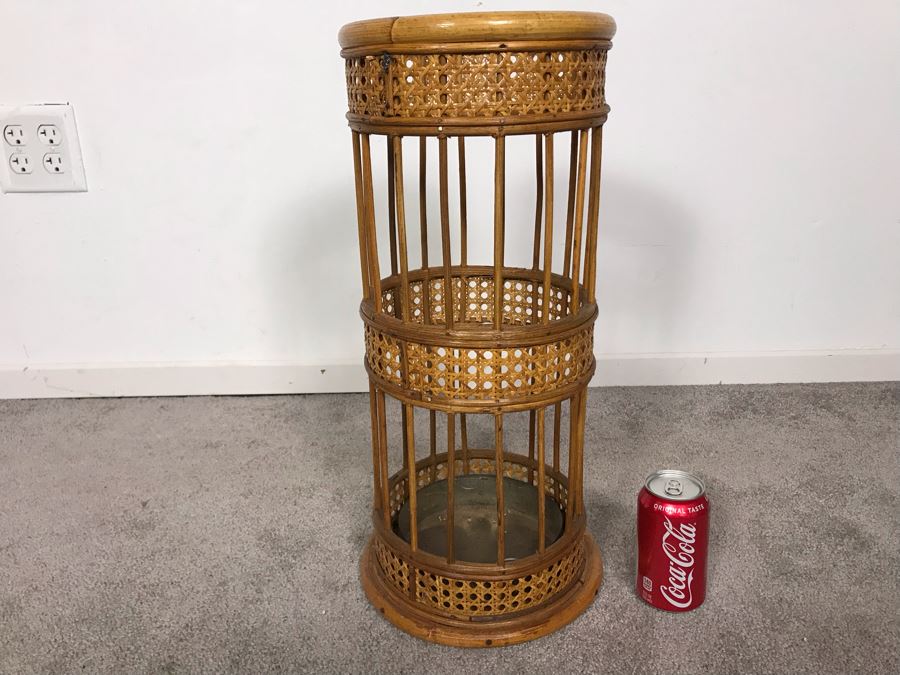 Vintage Rattan Umbrella Stand 21H X 9W - Just Added [Photo 2]