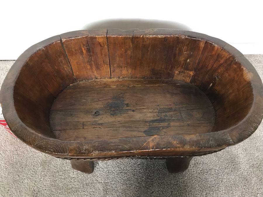 Wooden Trough Planter 21W X 12D X 10H - Just Added [Photo 6]