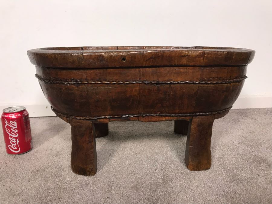 Wooden Trough Planter 21W X 12D X 10H - Just Added
