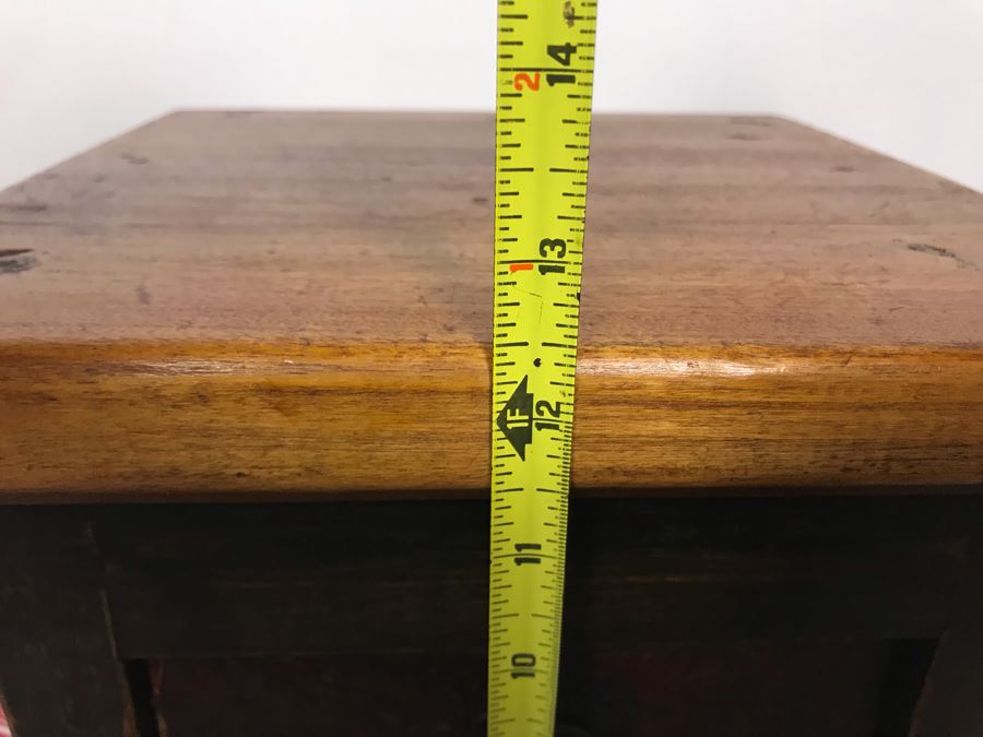 Small Handmade Side Table With Drawer With Asian Pull 10.5W X 10D X 12.5H - Just Added [Photo 11]