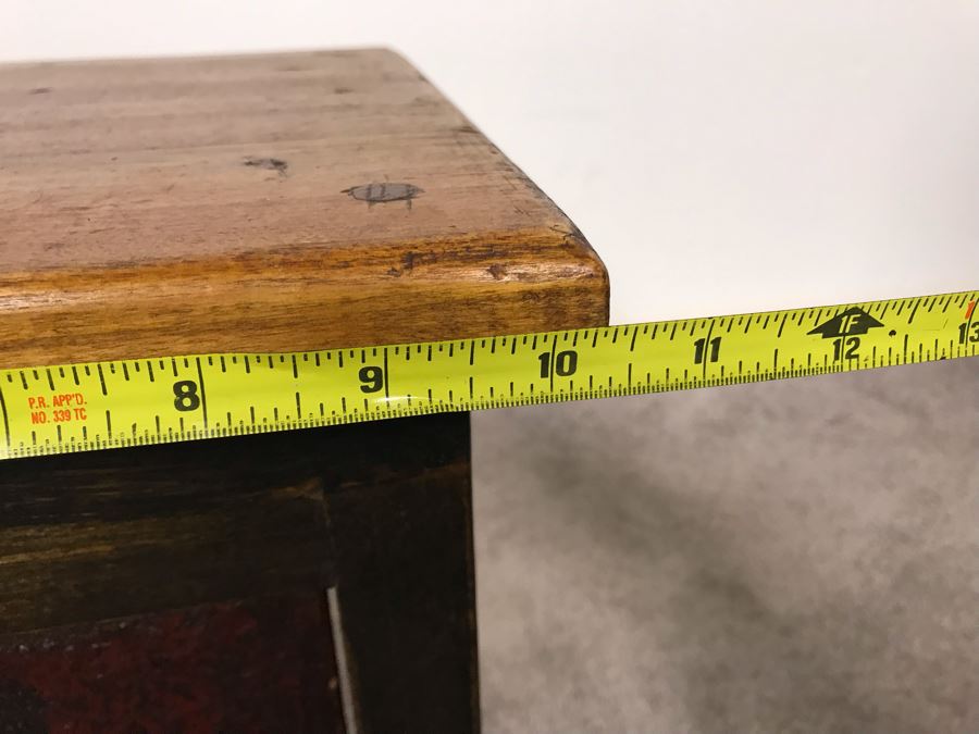 Small Handmade Side Table With Drawer With Asian Pull 10.5W X 10D X 12.5H - Just Added [Photo 9]