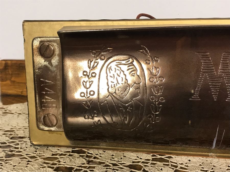 Rare Vintage Large M. Hohner Marine Band Harmonica Hanging Store Display Plastic / Cardboard Materials 24W X 5D X 6.5H - Just Added [Photo 6]