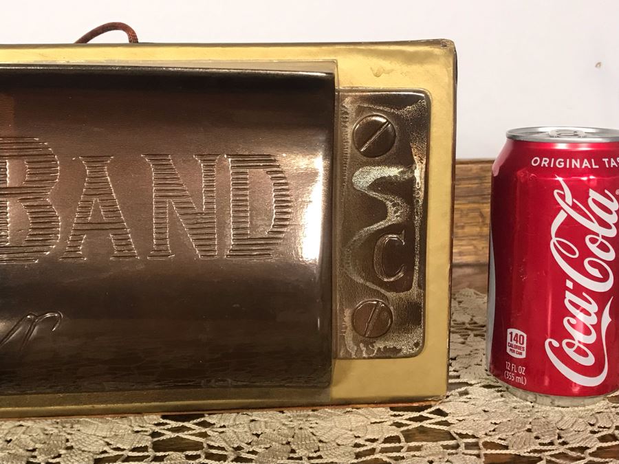 Rare Vintage Large M. Hohner Marine Band Harmonica Hanging Store Display Plastic / Cardboard Materials 24W X 5D X 6.5H - Just Added [Photo 7]