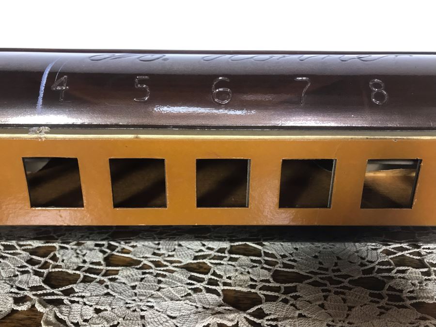 Rare Vintage Large M. Hohner Marine Band Harmonica Hanging Store Display Plastic / Cardboard Materials 24W X 5D X 6.5H - Just Added [Photo 10]