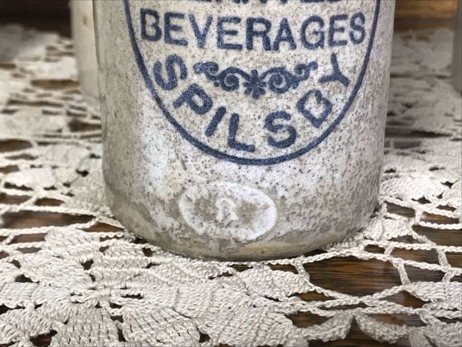 Collection Of (6) Antique English Stoneware Bottles Denby Pottery Joseph Bourne, Grosvenor Glasgow, H. Kennedy Barrowfield Pottery Glasgow Mead Jars - Just Added [Photo 5]