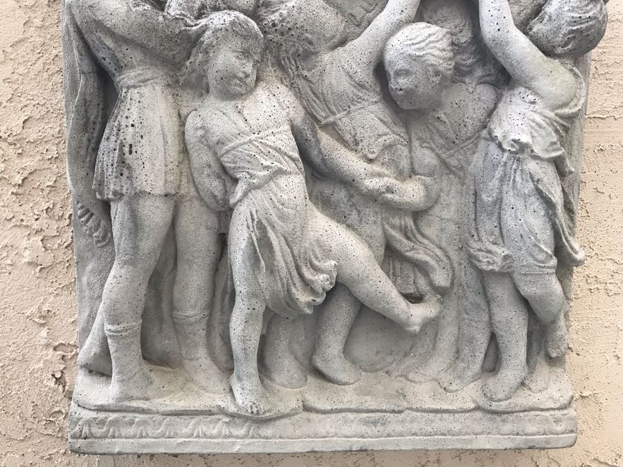 Vintage Mid-Century 1965-66 Bas Relief Wall Plaque Cement Copies Of Front Panels Of Choir Loft Of Basilica Di Santa Maria Della Salute Church In Venice, Italy - Just Added [Photo 5]