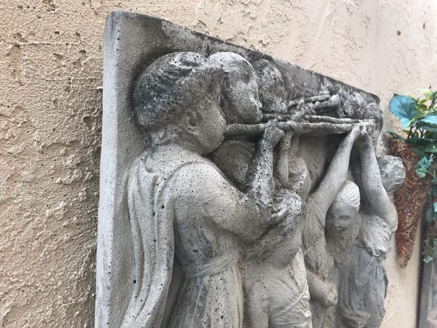 Vintage Mid-Century 1965-66 Bas Relief Wall Plaque Cement Copies Of Front Panels Of Choir Loft Of Basilica Di Santa Maria Della Salute Church In Venice, Italy - Just Added [Photo 6]