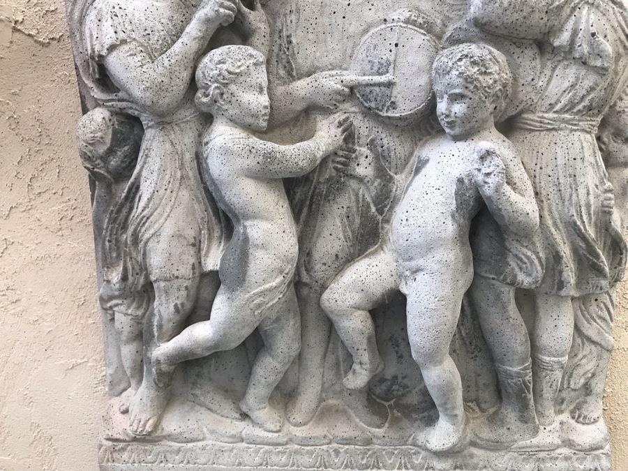 Vintage Mid-Century 1965-66 Bas Relief Wall Plaque Cement Copies Of Front Panels Of Choir Loft Of Basilica Di Santa Maria Della Salute Church In Venice, Italy - Just Added [Photo 5]