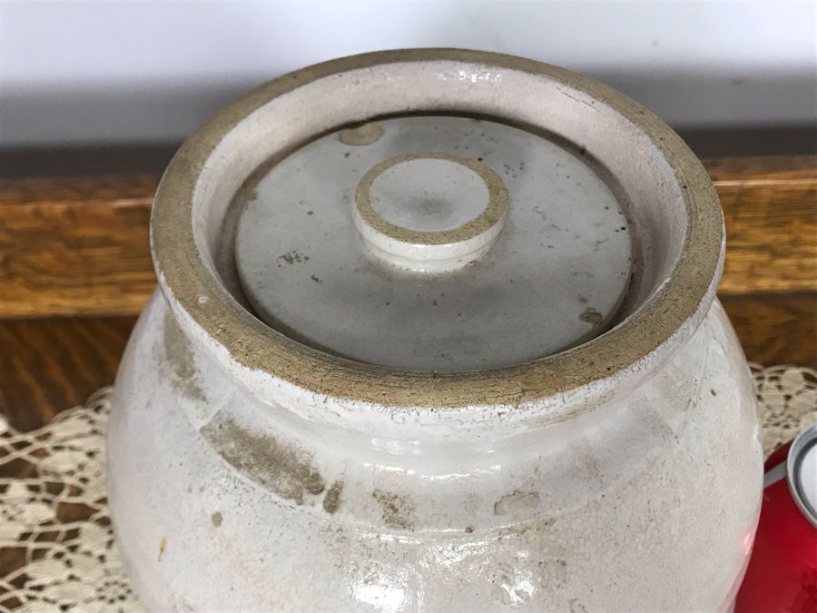 Vintage Morehouse Mustard Advertising Stoneware Jar 8W X 9H - Just Added [Photo 3]