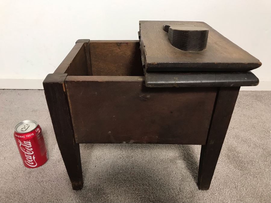 Vintage Shoe Shine Wooden Box 15W X 13D X 13H - Just Added [Photo 7]