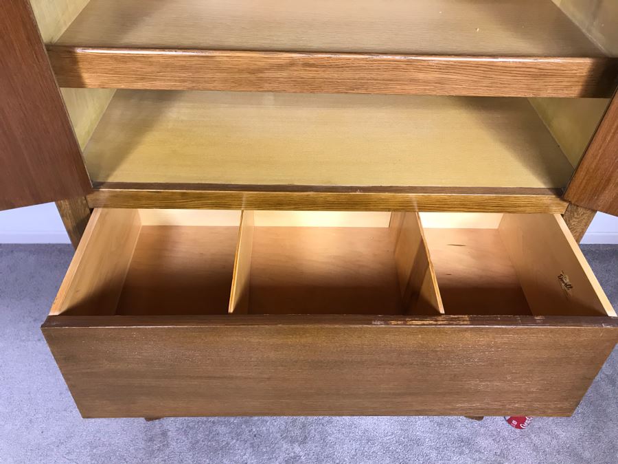 Mid-Century Custome Dowell Furniture Gardena, CA Gentleman's Dresser Highboy Chest Of Drawers 34W X 19D X 56H - Just Added [Photo 8]
