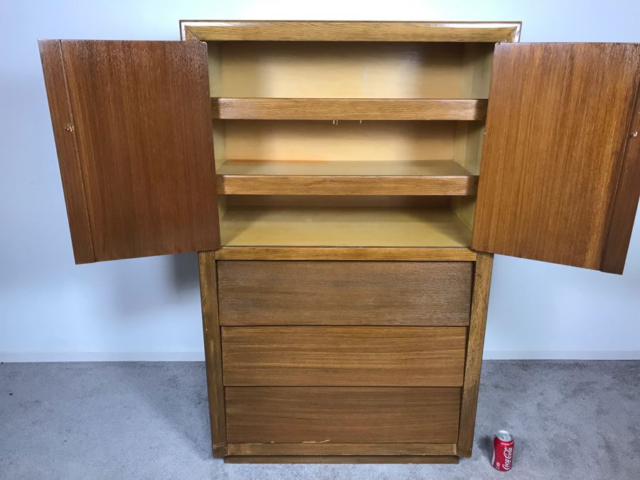 Mid-Century Custome Dowell Furniture Gardena, CA Gentleman's Dresser Highboy Chest Of Drawers 34W X 19D X 56H - Just Added [Photo 6]