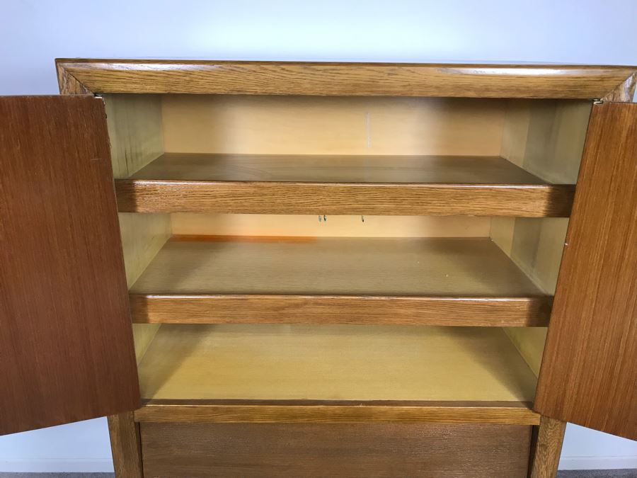 Mid-Century Custome Dowell Furniture Gardena, CA Gentleman's Dresser Highboy Chest Of Drawers 34W X 19D X 56H - Just Added [Photo 7]