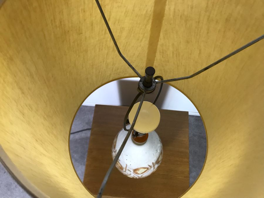Signed Mid-Century Glazed Art Pottery Table Lamp - Just Added [Photo 11]