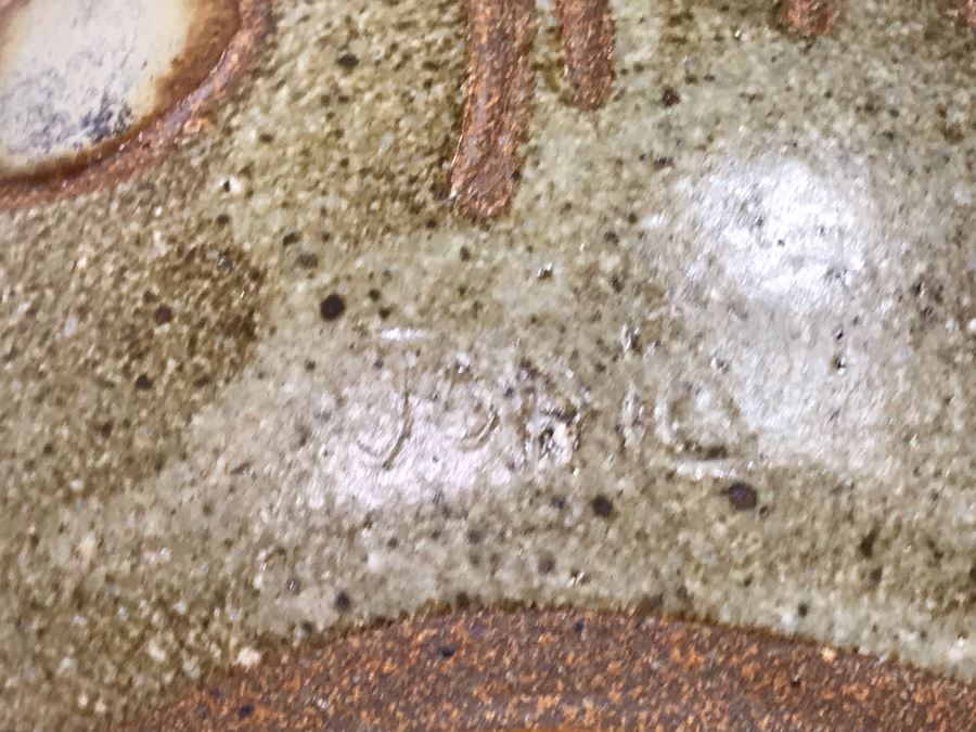 Signed Mid-Century Glazed Art Pottery Table Lamp - Just Added [Photo 16]