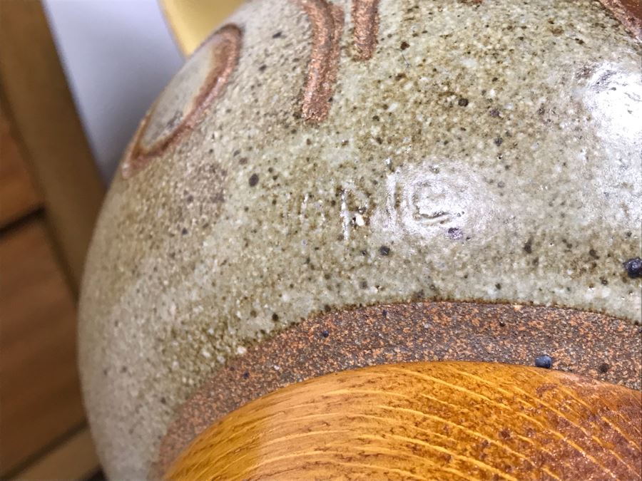 Signed Mid-Century Glazed Art Pottery Table Lamp - Just Added [Photo 19]