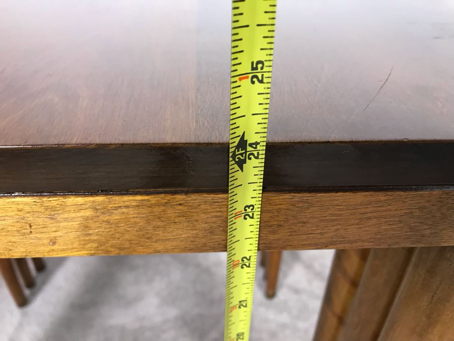 Mid-Century Modern Russel Wright For Conant Ball 8004 1825 Slotted Nesting Tables (3) Tables 20W X 26D X 24H - Just Added [Photo 30]