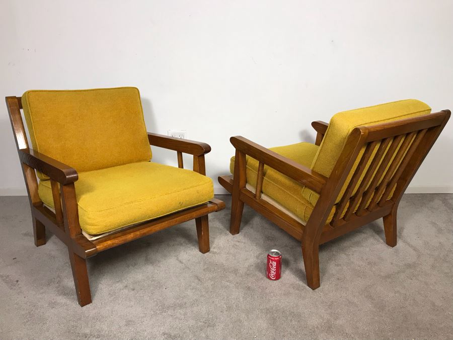 Mid-Century Modern Lounge Armchairs Maker / Designer Unknown (From Same Estate As Conant Ball Furniture) - Just Added [Photo 9]