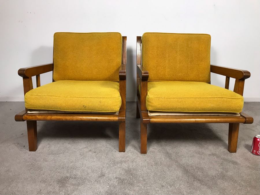 Mid-Century Modern Lounge Armchairs Maker / Designer Unknown (From Same Estate As Conant Ball Furniture) - Just Added [Photo 11]