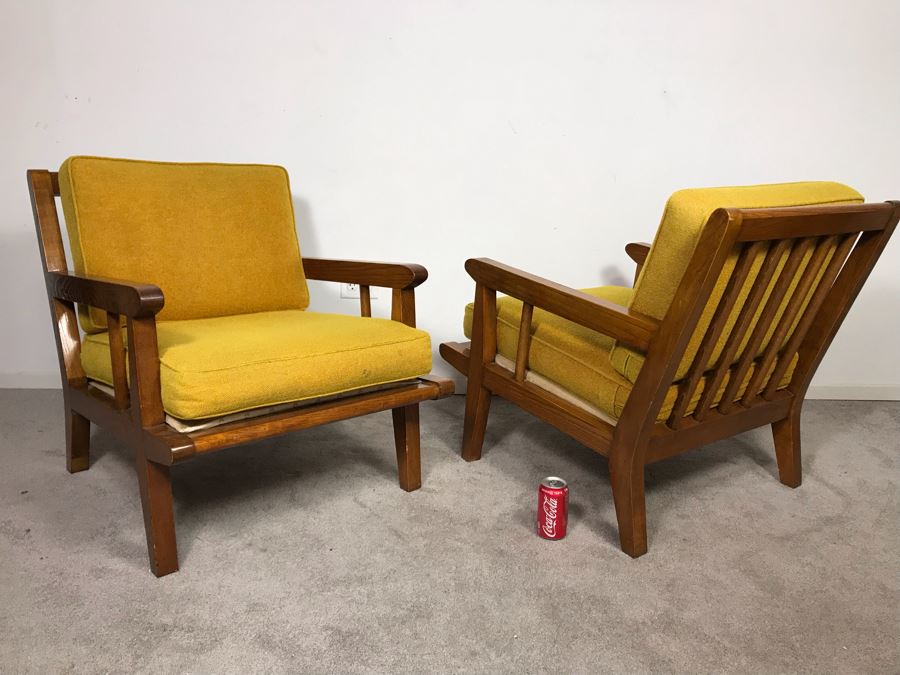 Mid-Century Modern Lounge Armchairs Maker / Designer Unknown (From Same Estate As Conant Ball Furniture) - Just Added [Photo 8]