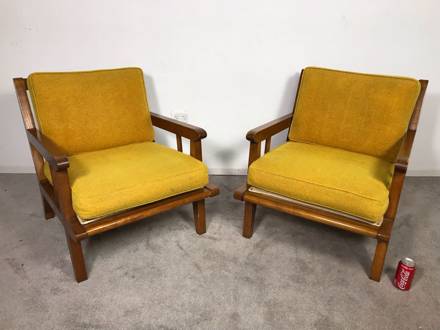 Mid-Century Modern Lounge Armchairs Maker / Designer Unknown (From Same Estate As Conant Ball Furniture) - Just Added [Photo 6]