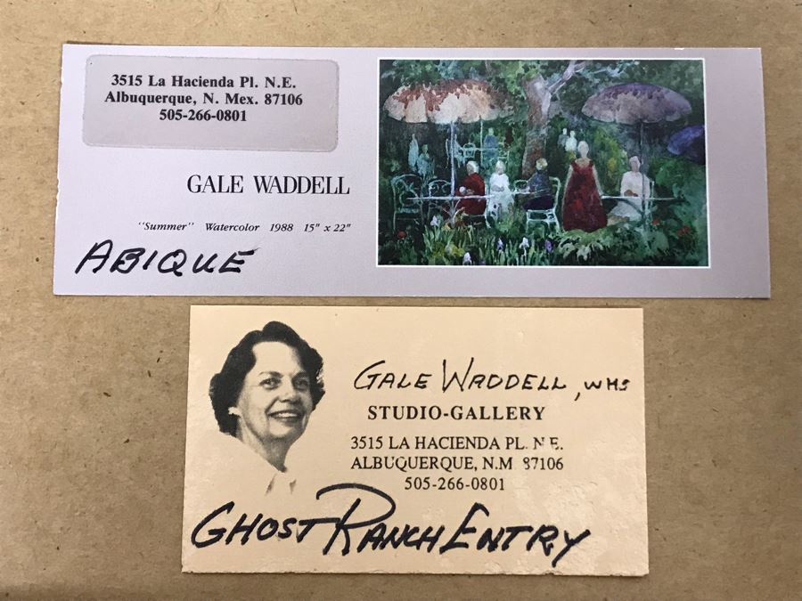 Original Gale Waddell Watercolor Painting Of The Ghost Ranch Entry - Georgia O'Keeffe New Mexico Home 29W X 8H - Just Added [Photo 15]