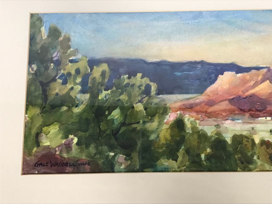 Original Gale Waddell Watercolor Painting Of The Ghost Ranch Entry - Georgia O'Keeffe New Mexico Home 29W X 8H - Just Added [Photo 8]