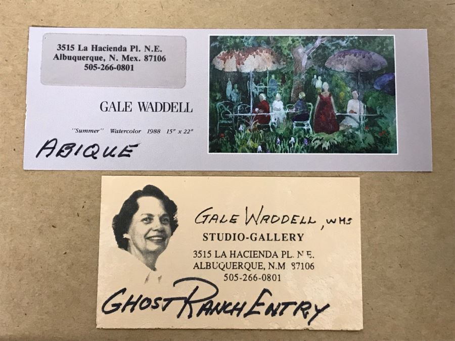 Original Gale Waddell Watercolor Painting Of The Ghost Ranch Entry - Georgia O'Keeffe New Mexico Home 29W X 8H - Just Added [Photo 16]