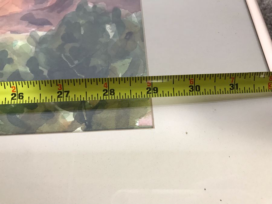 Original Gale Waddell Watercolor Painting Of The Ghost Ranch Entry - Georgia O'Keeffe New Mexico Home 29W X 8H - Just Added [Photo 21]