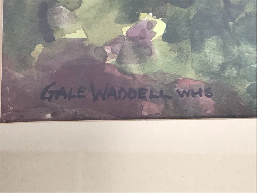 Original Gale Waddell Watercolor Painting Of The Ghost Ranch Entry - Georgia O'Keeffe New Mexico Home 29W X 8H - Just Added [Photo 7]