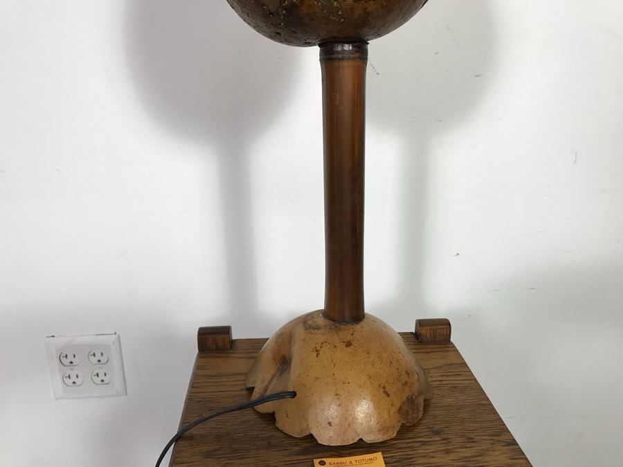 Bambu & Totumo Colombian Organic Table Lamp 20H - Just Added [Photo 6]