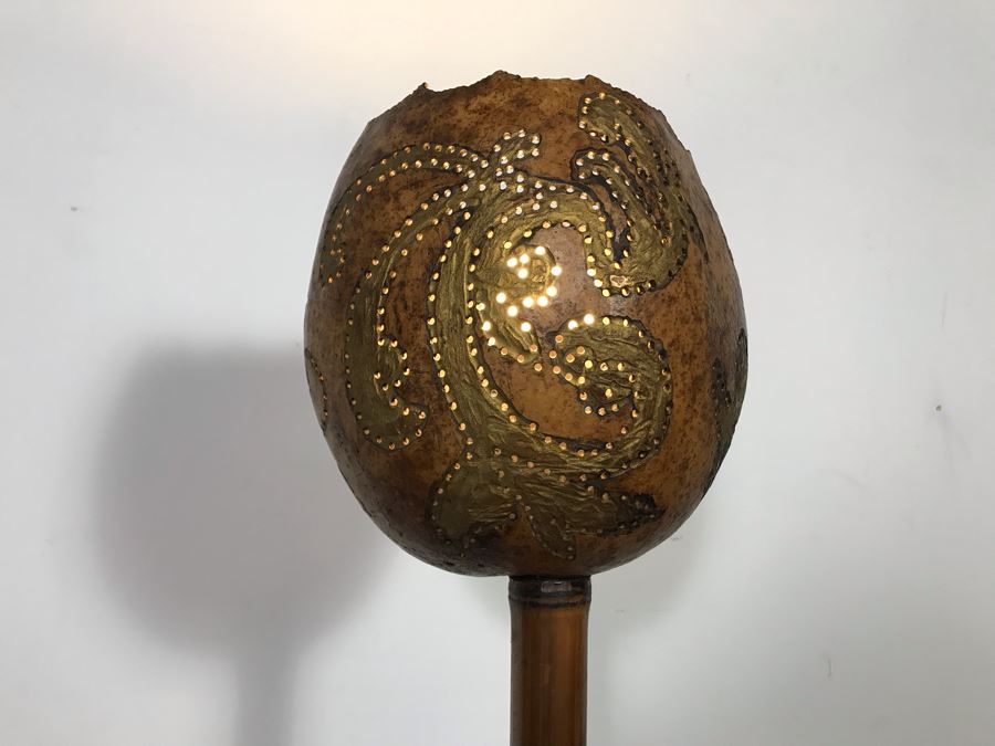 Bambu & Totumo Colombian Organic Table Lamp 20H - Just Added [Photo 5]