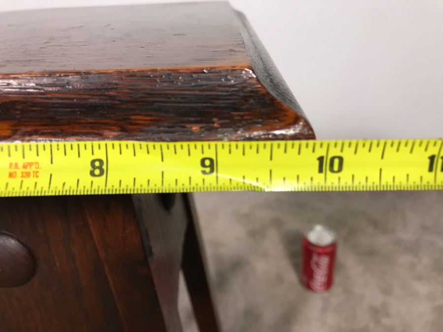 Vintage Tiger Oak Table Fern Stand 10W X 22H - Just Added [Photo 7]