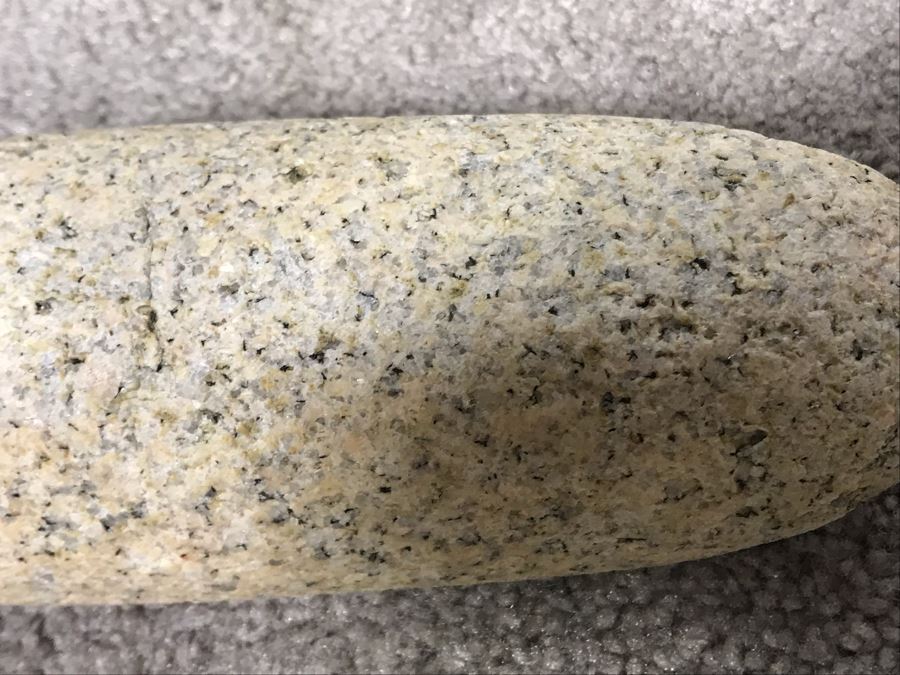 Huge Native American Natural Stone Metate And Mano Grinding Stone Well Used - Very Heavy To Lift 15W X 16D X 8H - Just Added [Photo 16]