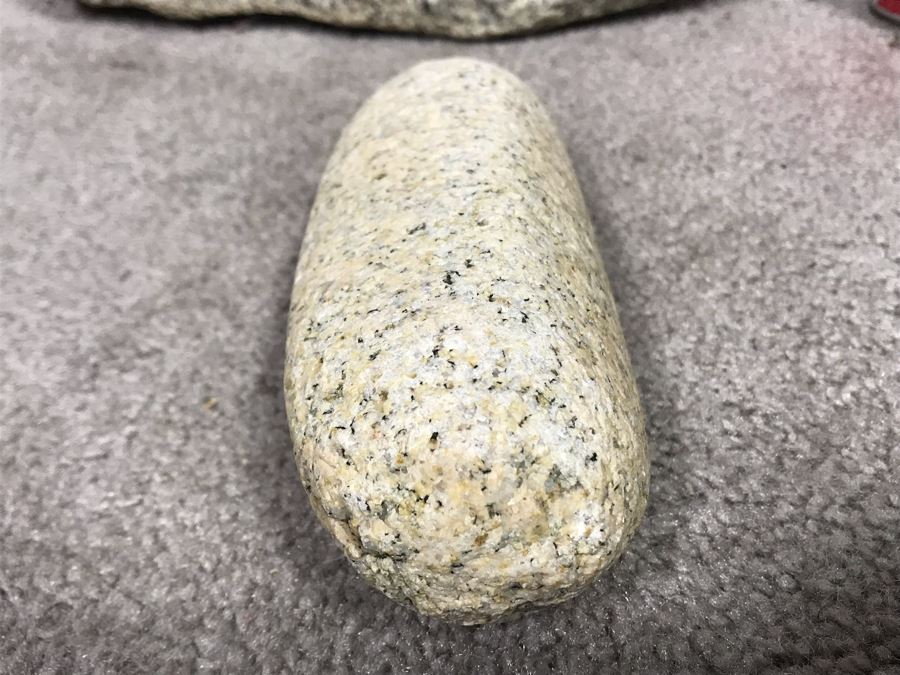 Huge Native American Natural Stone Metate And Mano Grinding Stone Well Used - Very Heavy To Lift 15W X 16D X 8H - Just Added [Photo 19]