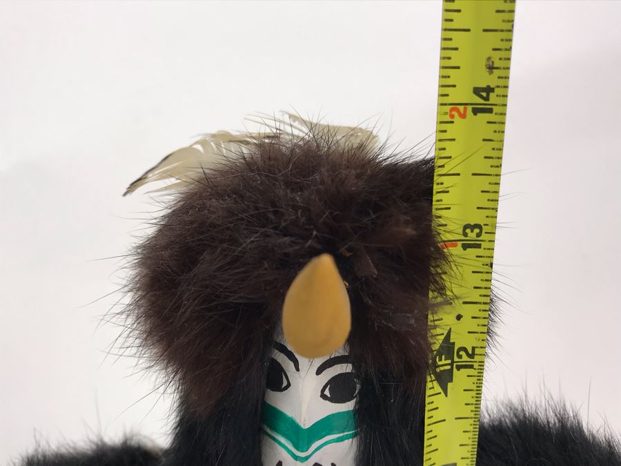 Signed Native American Eagle Dancer Kachina Doll By N. Smith 15W X 13.5H - Just Added [Photo 15]