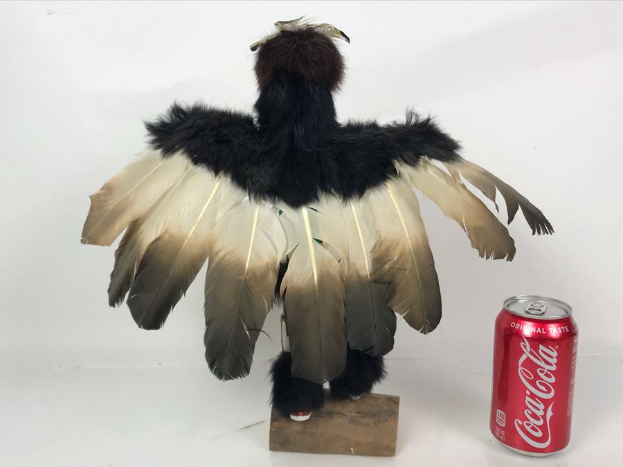 Signed Native American Eagle Dancer Kachina Doll By N. Smith 15W X 13.5H - Just Added [Photo 10]