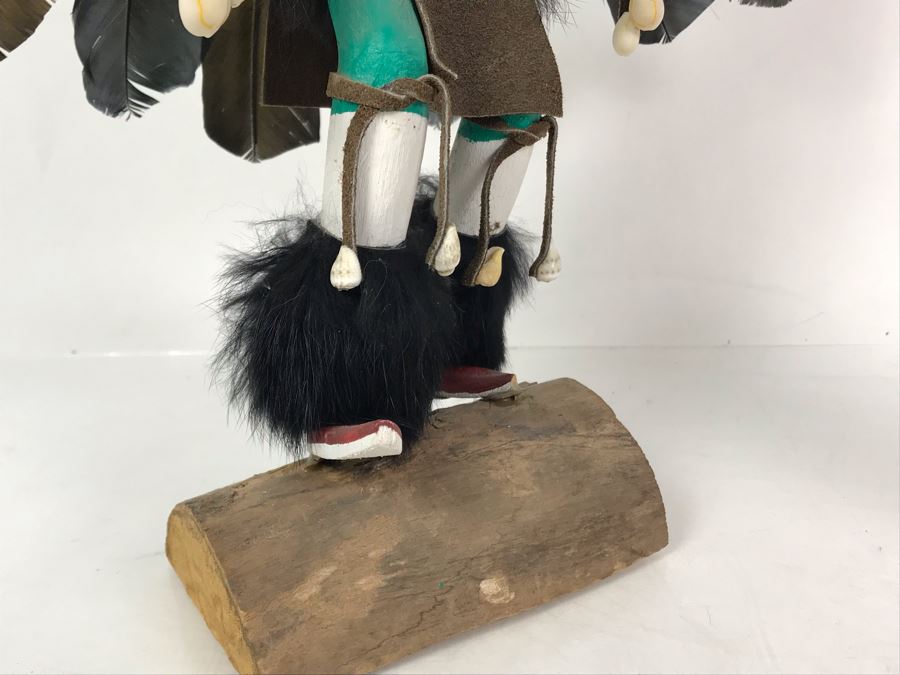 Signed Native American Eagle Dancer Kachina Doll By N. Smith 15W X 13.5H - Just Added [Photo 5]