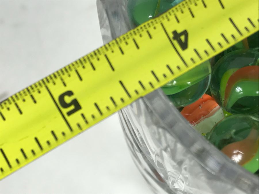 Vintage Marbles Grab Bag In Crystal Vase 4.5W X 8H - Just Added [Photo 18]
