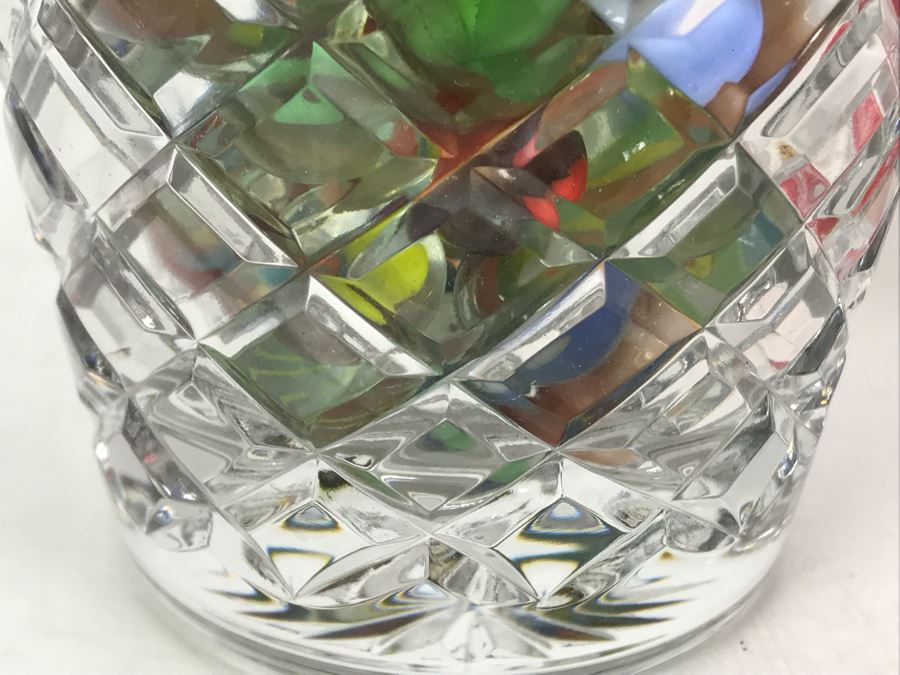 Vintage Marbles Grab Bag In Crystal Vase 4.5W X 8H - Just Added [Photo 8]