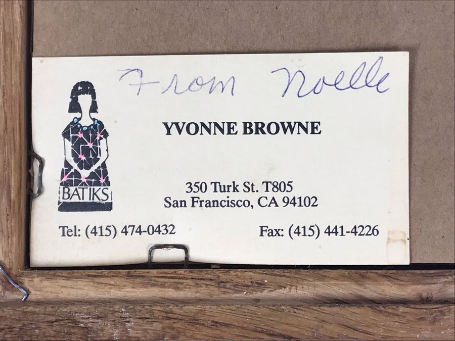 Vintage 1990 Hand Signed Yvonne Browne San Francisco Artist Proof Etching 5 X 7 - Just Added [Photo 9]