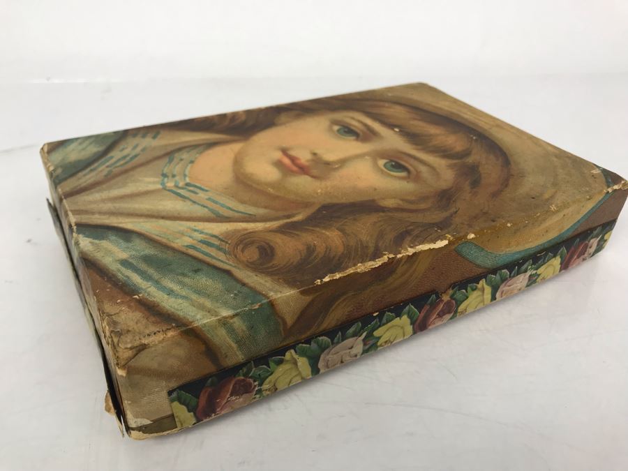 Large Collection Of Antique Calling Cards Visiting Cards Compliments Cards Victorian Showing Some Samples Plus Box At Top Is Filled - See Photos - Just Added [Photo 26]