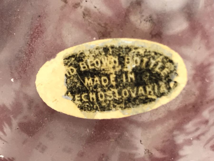 Pair Of Hand Blown Czechoslovakian Bottles 12.5H X 3.25W - Just Added [Photo 16]