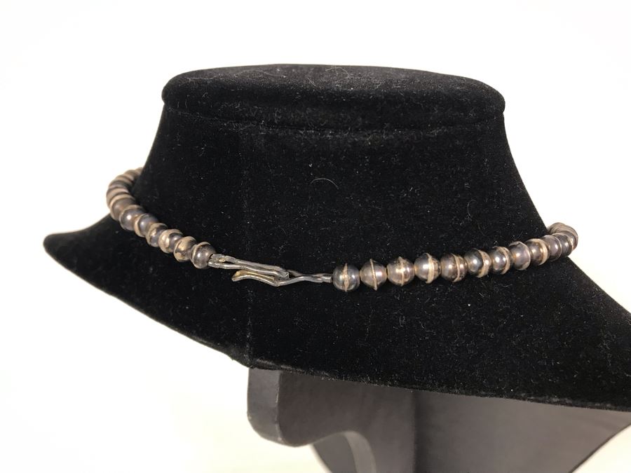 Vintage Old Pawn Native American Sterling Silver Turquoise Cross Pendant Necklace 48g - Just Added [Photo 8]